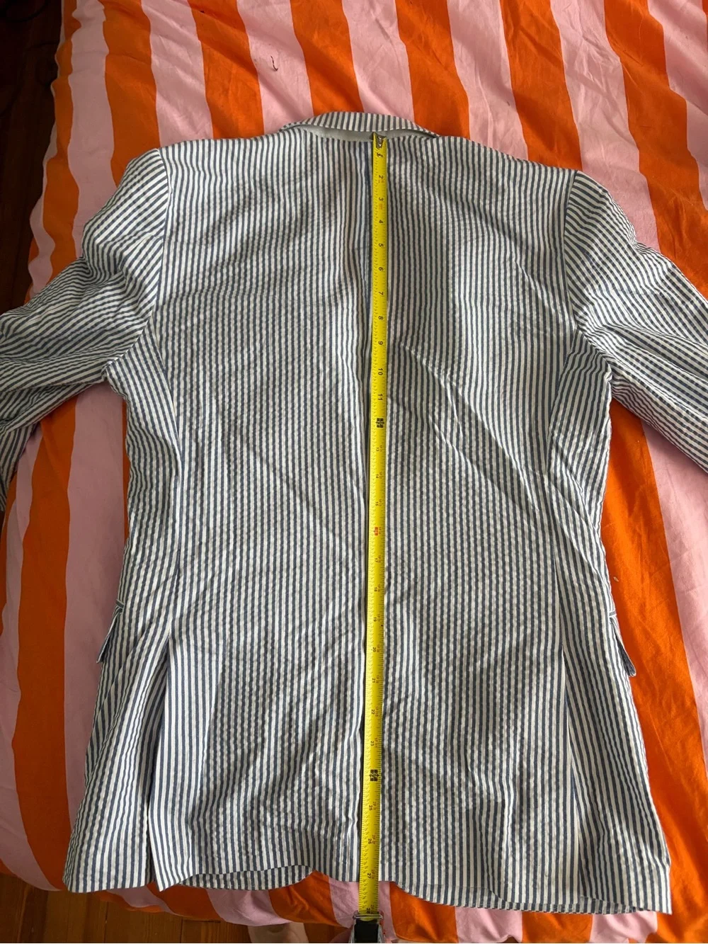 J. Crew Ludlow Seersucker Suit 36s pants 31x28